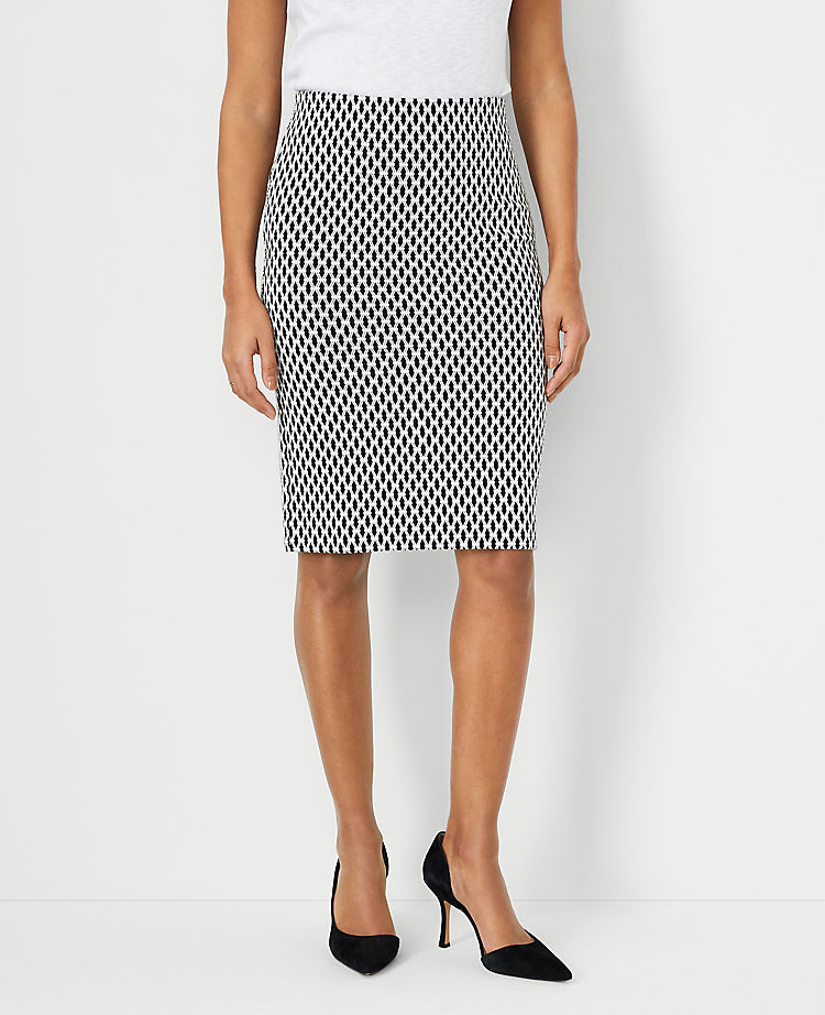Ann Taylor Outlet |  Geo Pull On Pencil Skirt