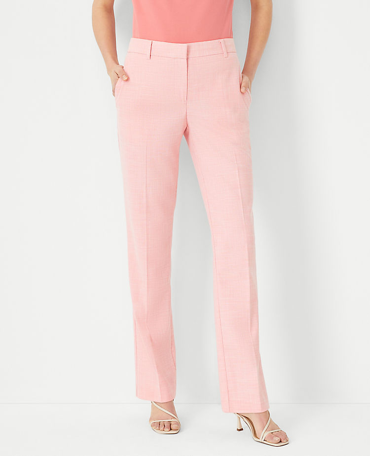 Ann Taylor The Sophia Straight Pant in Texture - Curvy Fit