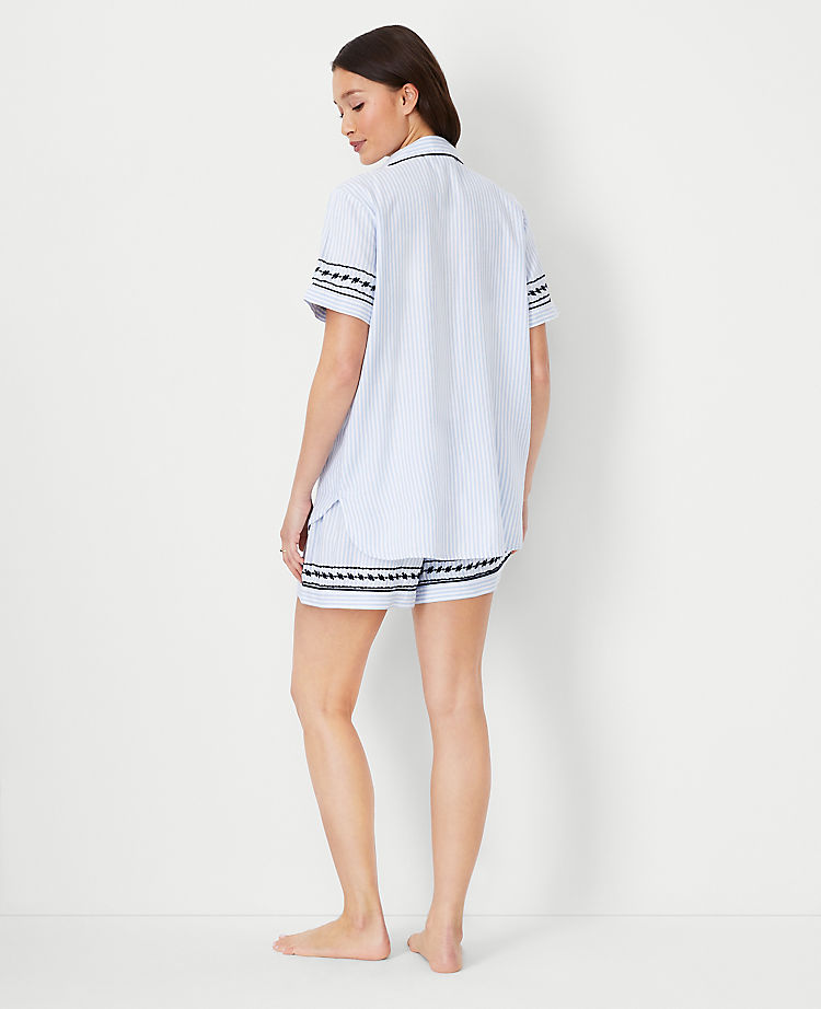 Embroidered Pajama Set