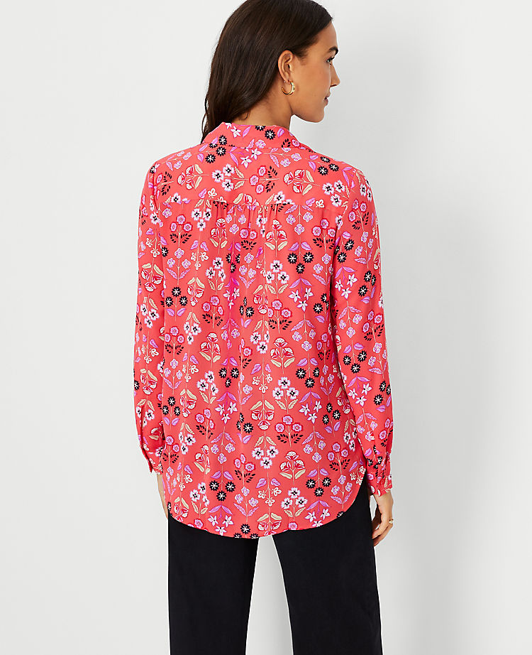 Ann Taylor Outlet |  Floral Camp Shirt