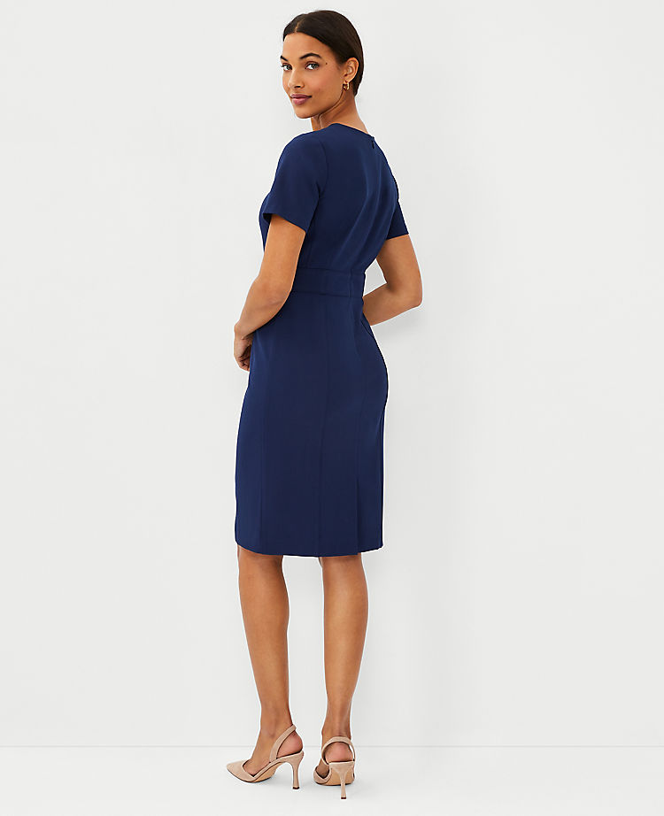Ann Taylor Outlet |  The Short Sleeve Sheath Dress in Bi-Stretch