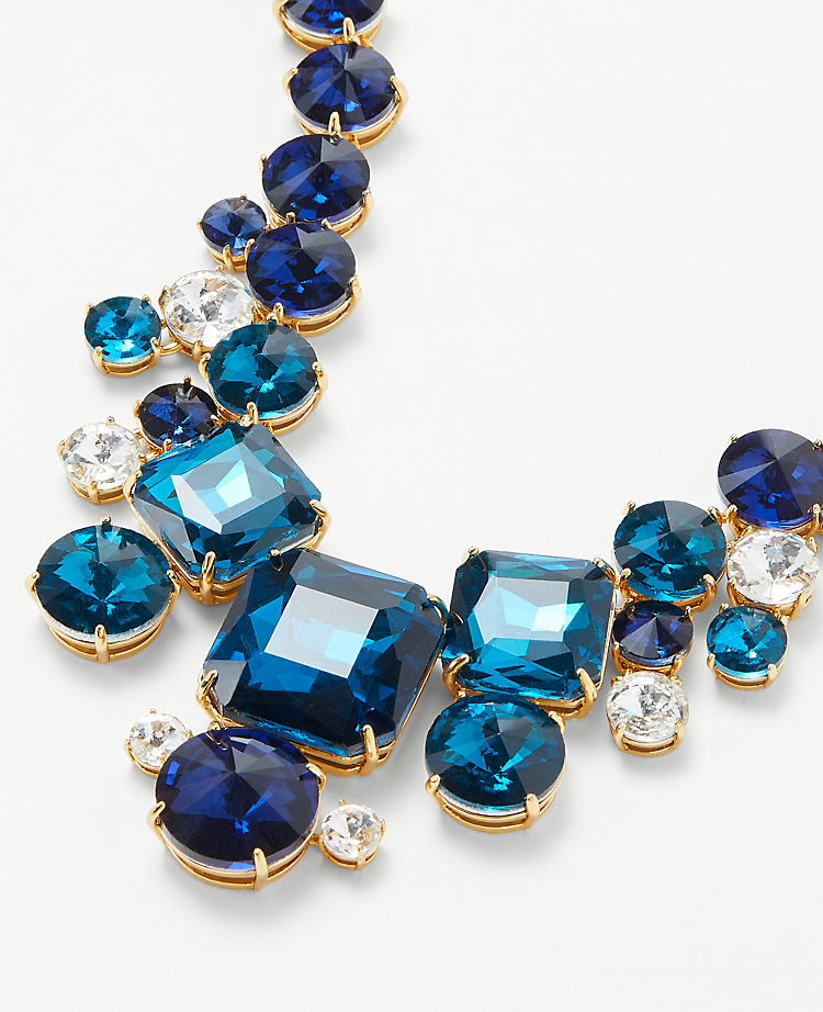 Crystal Emerald Cut Statement Necklace