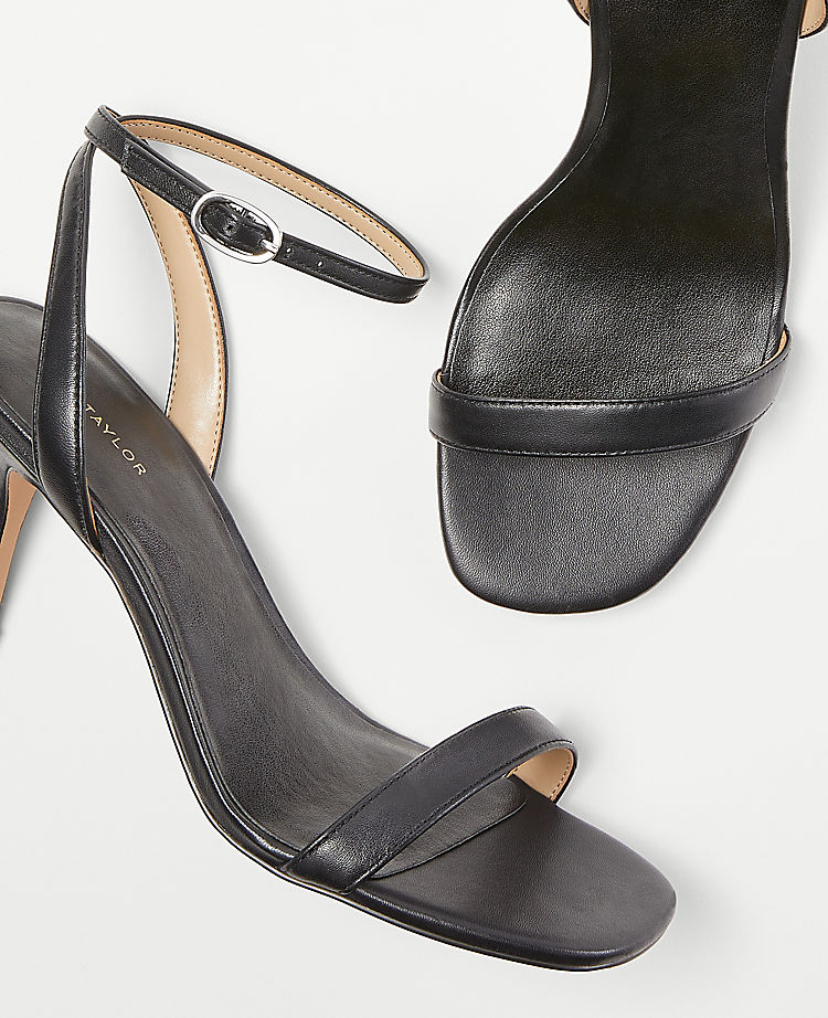 Leather Stiletto Sandals