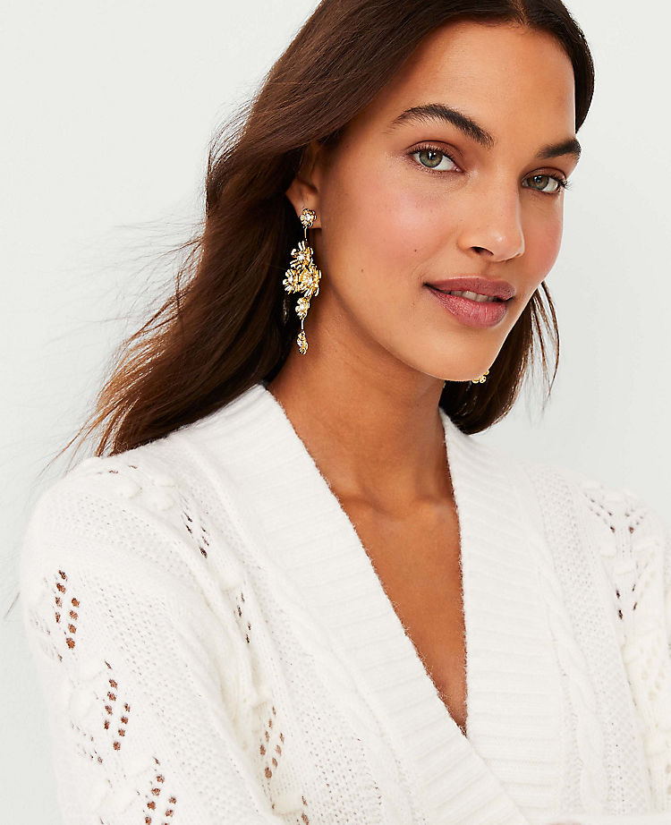 Flower Burst Drop EarRings