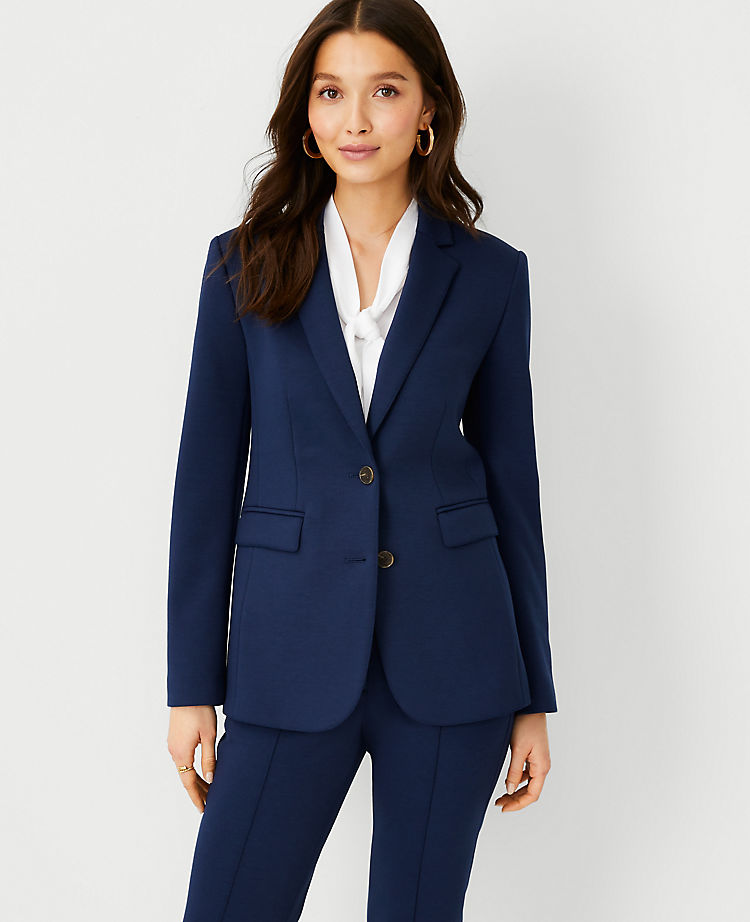 Ann Taylor Outlet |  The Notched Two Button Blazer in Double Knit