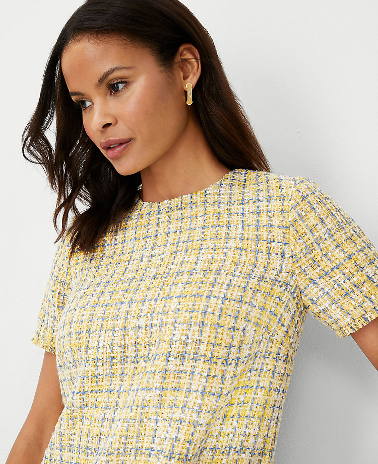 Tweed Tee Shift Dress