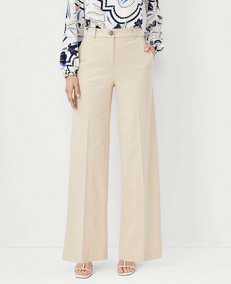 Ann Taylor Outlet |  The Wide Leg Pant in Cotton