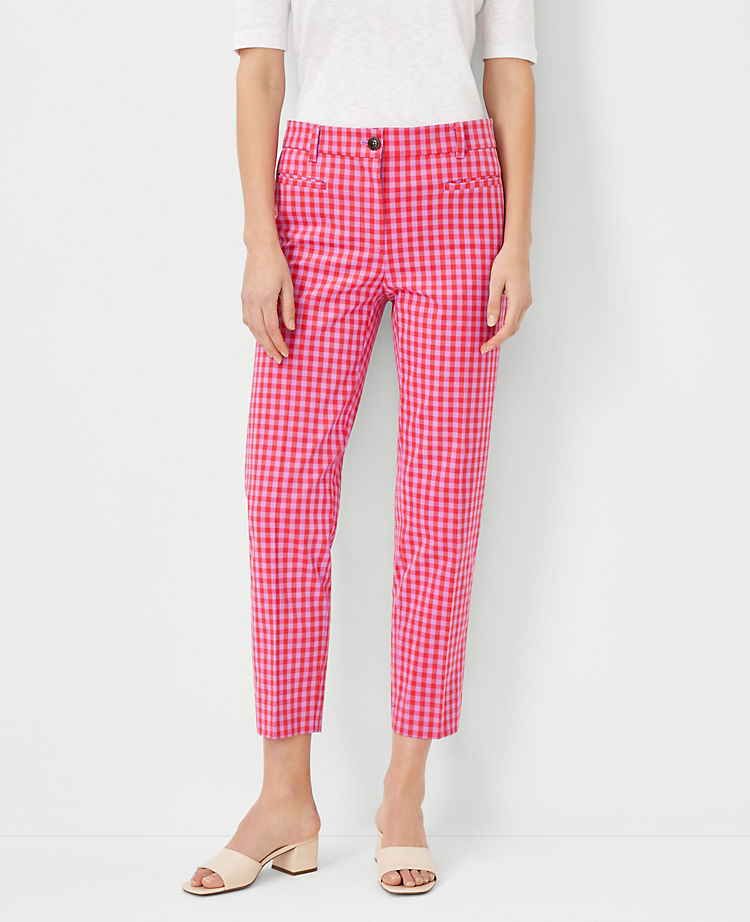 Ann Taylor Outlet |  The Cotton Crop Pant in Plaid