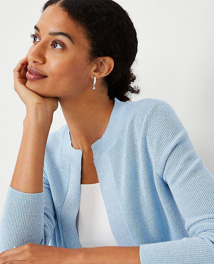 Ann Taylor Outlet |  Shimmer Cropped Cardigan