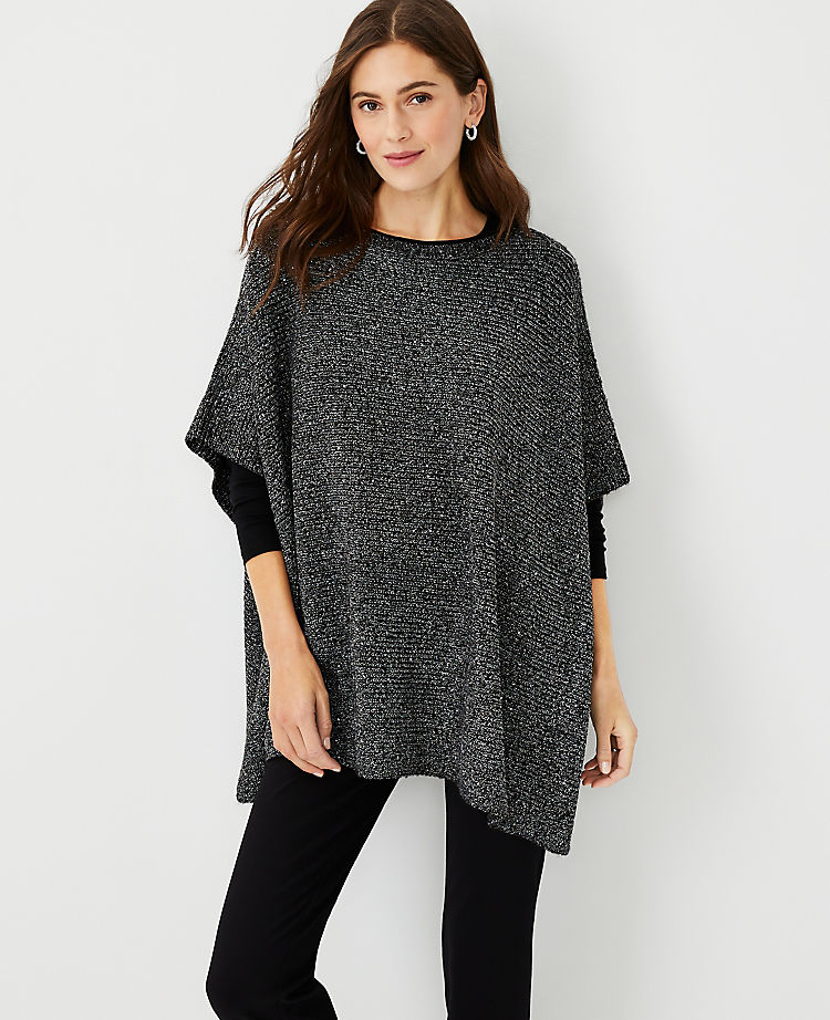 Shimmer Boatneck Poncho