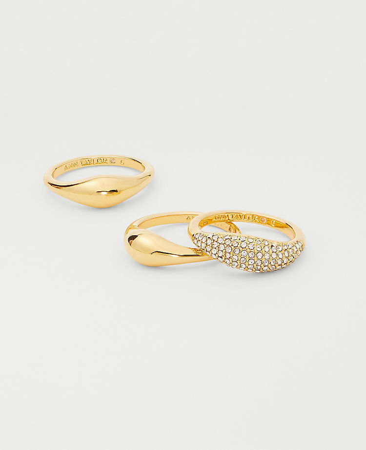 Pave Ring Set