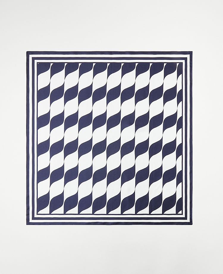 Geo Silk Little Scarf