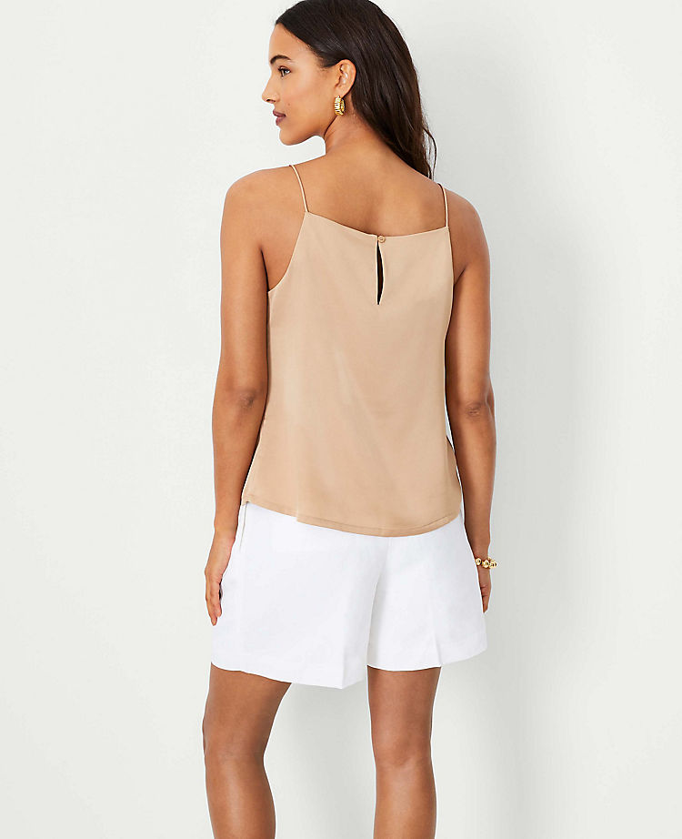 Square Neck Strappy Tank Top