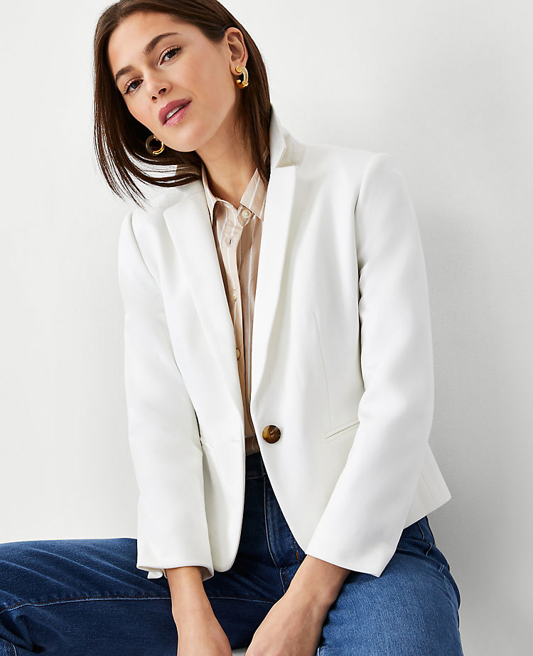 Ann Taylor Outlet |  The Newbury Blazer in Knit Twill