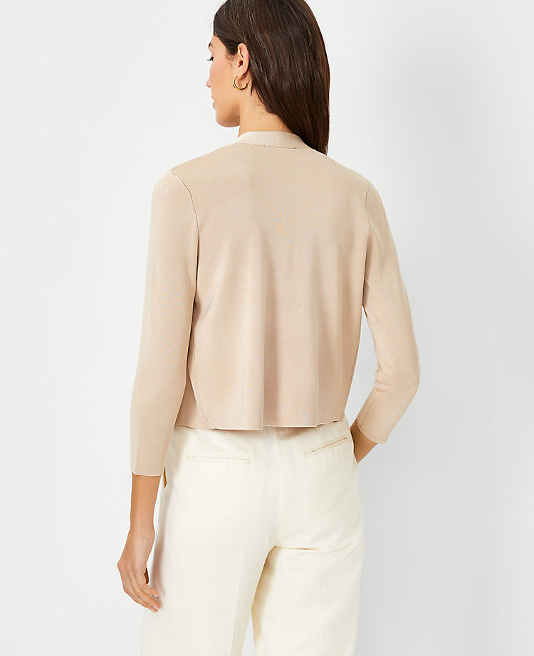 Ann Taylor Outlet |  Silky Cropped Open Cardigan