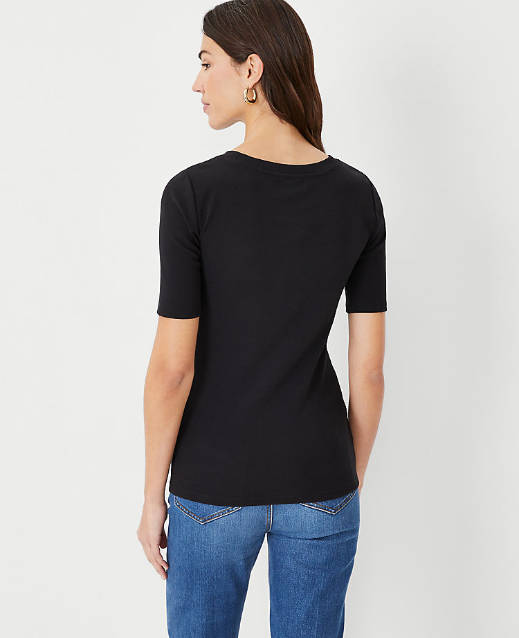 Ann Taylor Outlet |  Stretch Cotton Tee