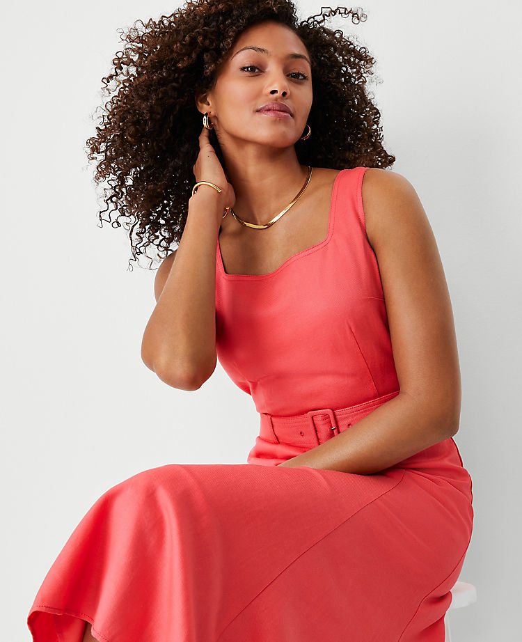 Ann Taylor Outlet |  Belted Flare Dress