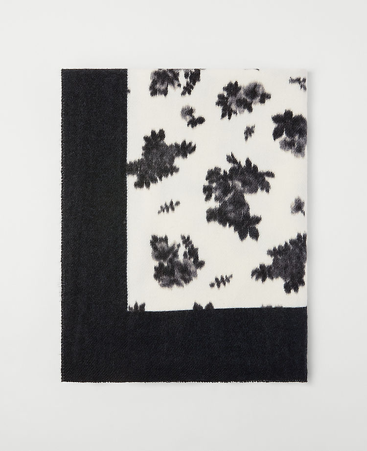 Ikat Floral Blanket Scarf