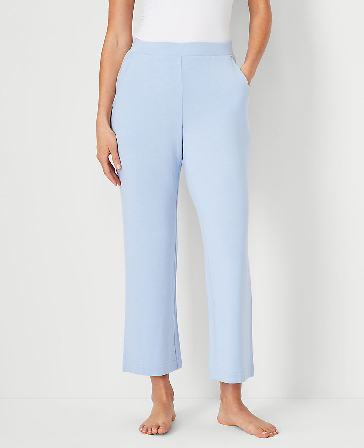 Ann Taylor Heathered Lounge Wide Leg Pants