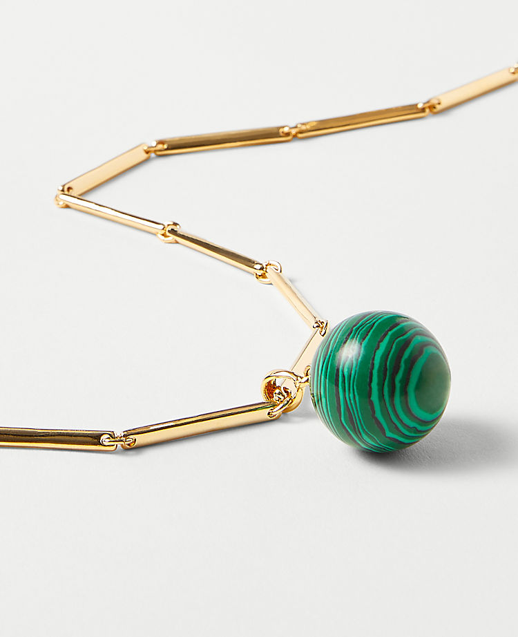 Marbleized Pendant Necklace