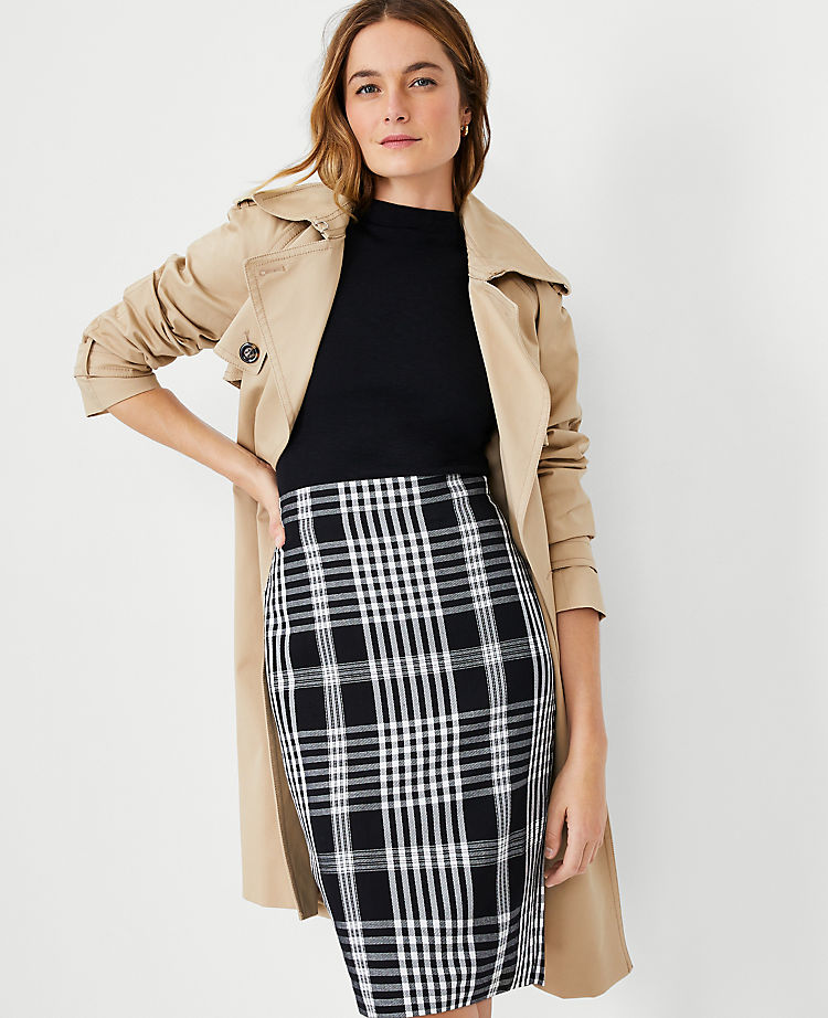Ann Taylor Outlet |  Plaid Pencil Skirt