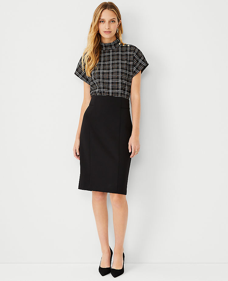 Ann Taylor Outlet |  The High Waist Seamed Pencil Skirt in Double Knit