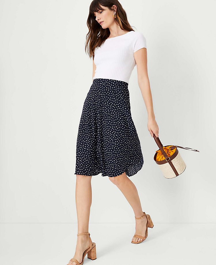 Ann Taylor Outlet |  Spotted Full Skirt