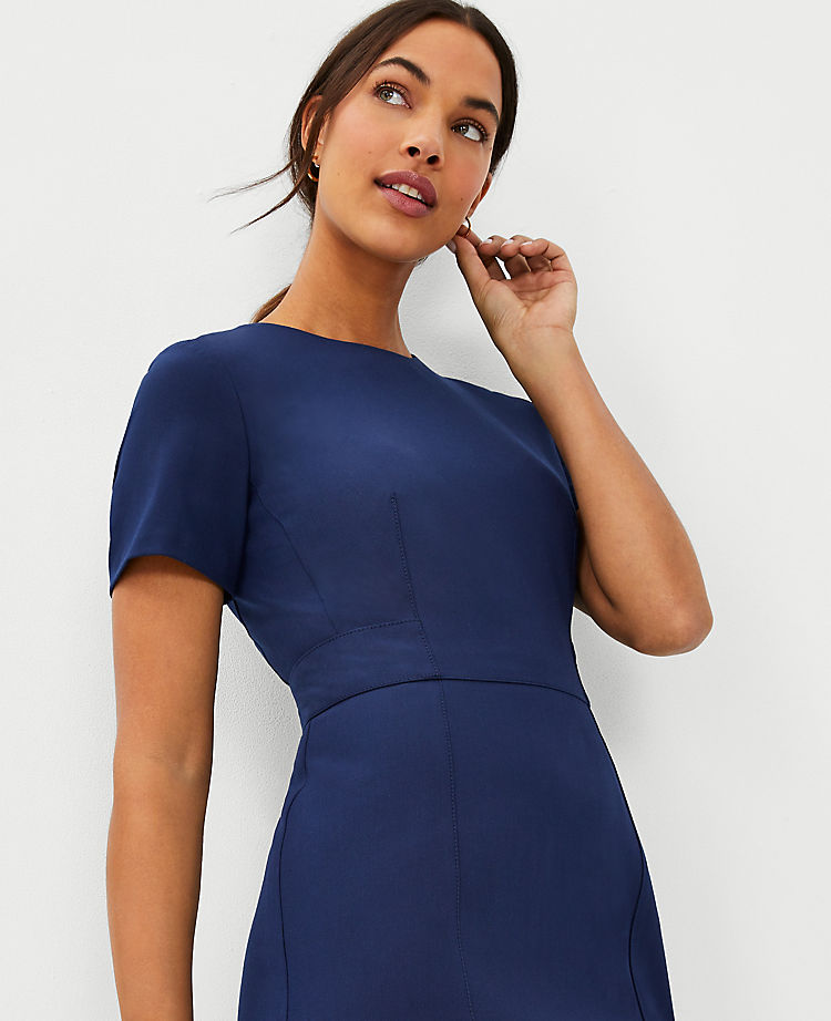 Ann Taylor Outlet |  The Short Sleeve Sheath Dress in Bi-Stretch