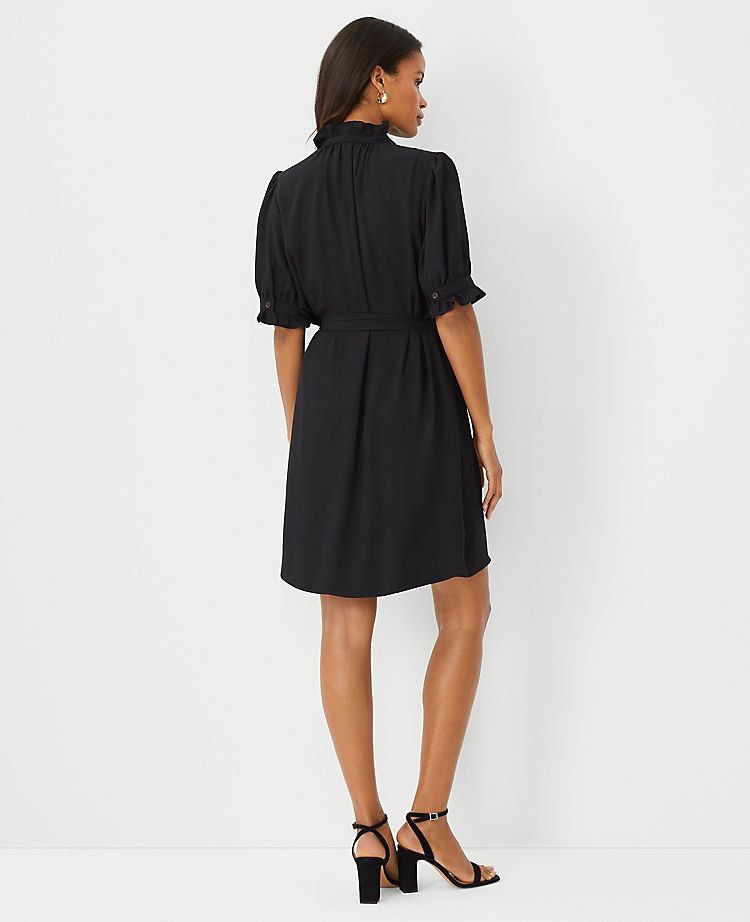 Ruffle Button Front Dress