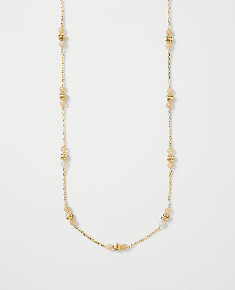 Beaded Station Necklace