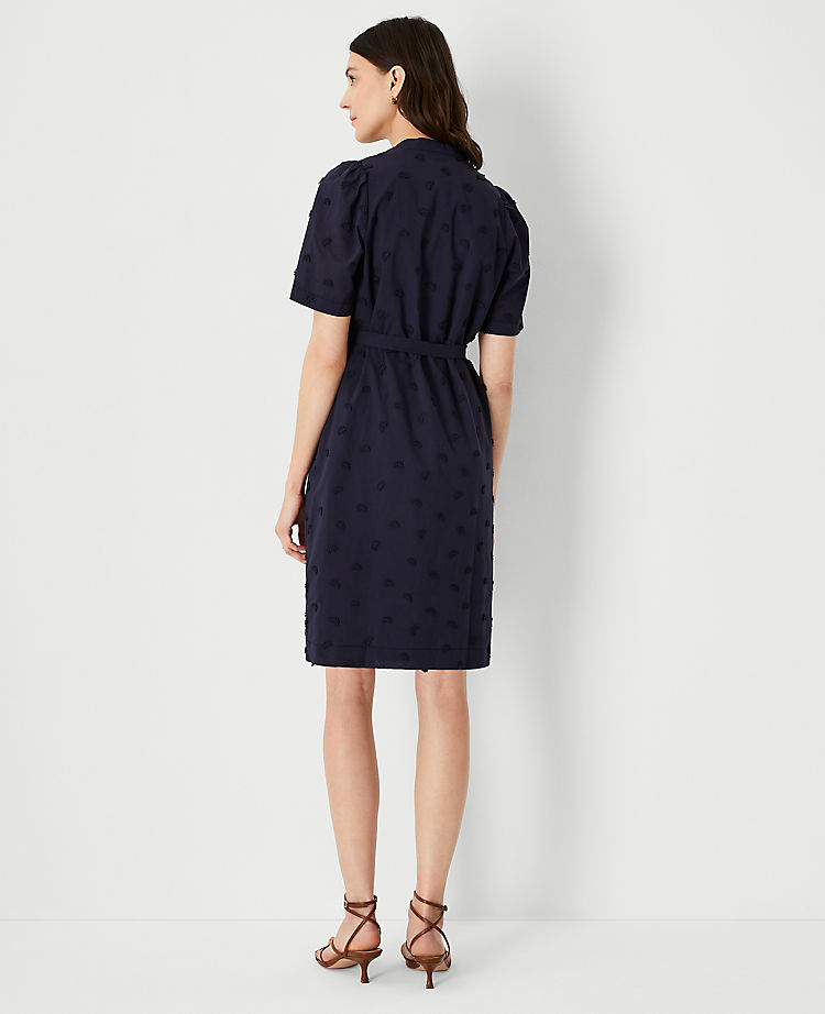 Ann Taylor Outlet |  Embroidered Belted Shift Dress
