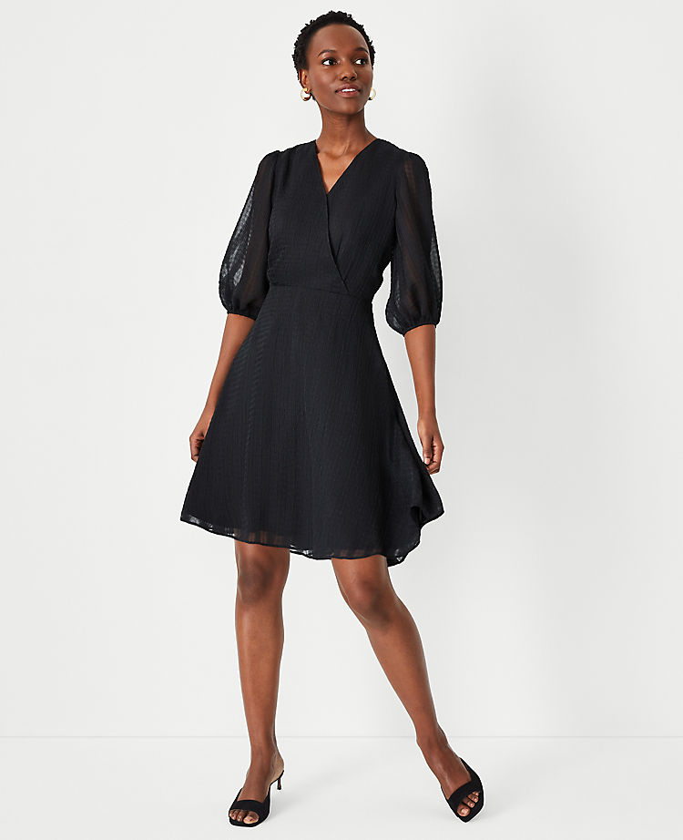 Ann Taylor Wrap Flare Dress