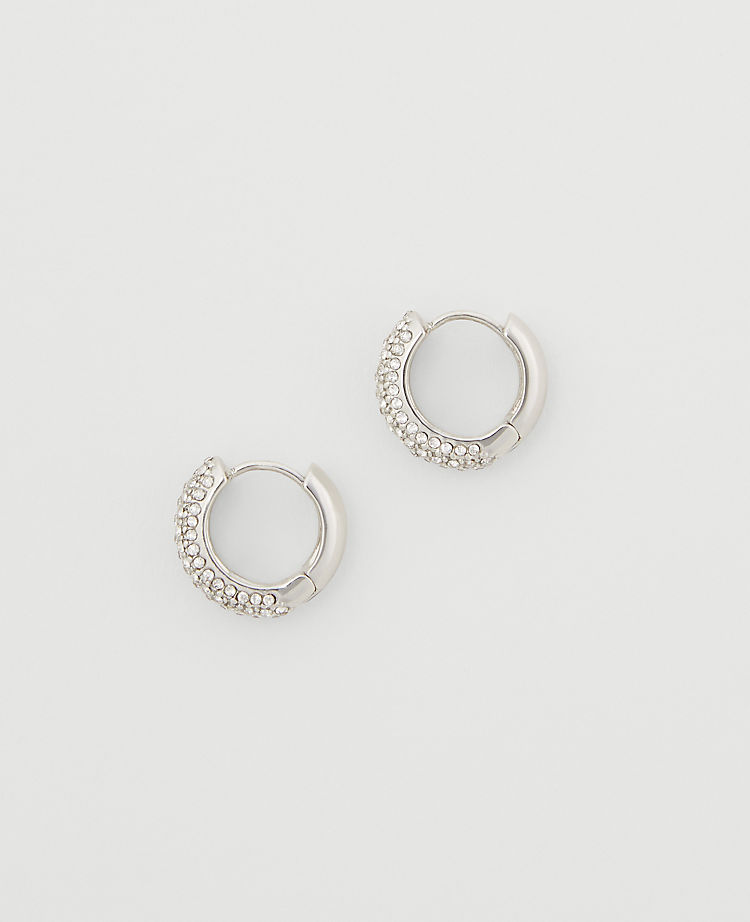 Pave Hoop EarRings