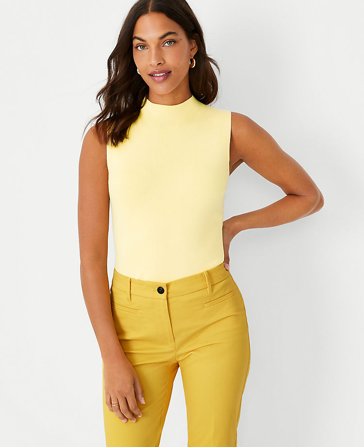 Ann Taylor Outlet |  Essential Mock Neck Sweater Shell