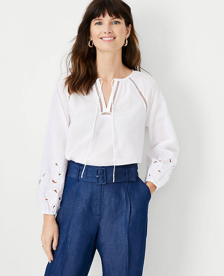 Ann Taylor Outlet |  Split Neck Top