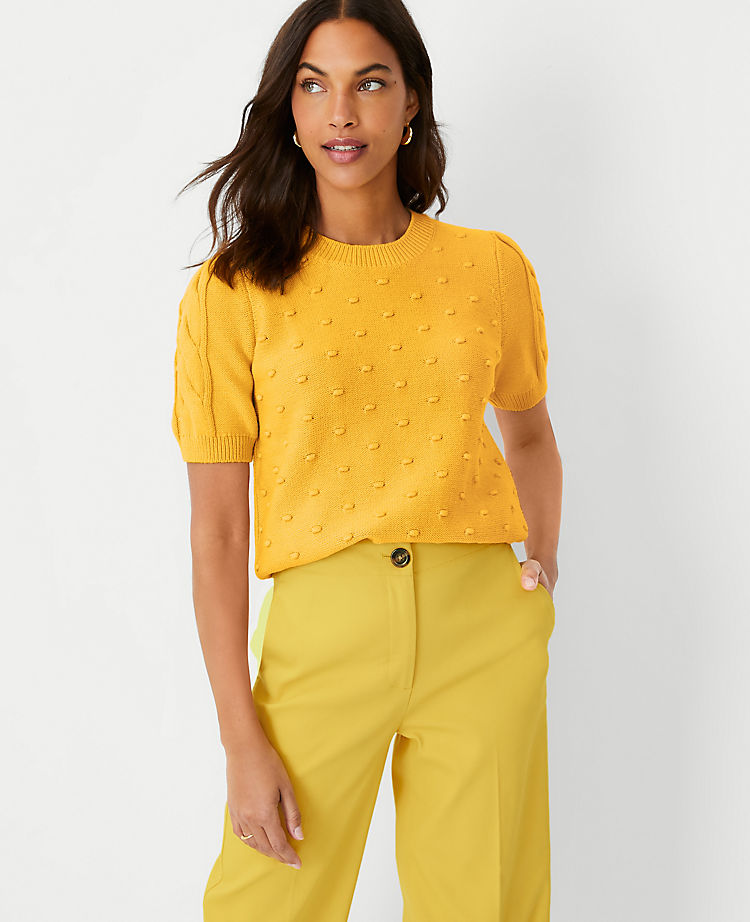Ann Taylor Outlet |  Mixed Stitch Cable Sweater Tee
