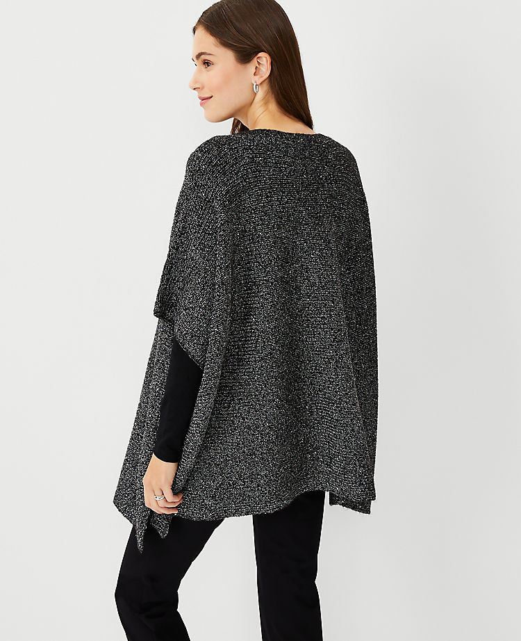 Shimmer Boatneck Poncho