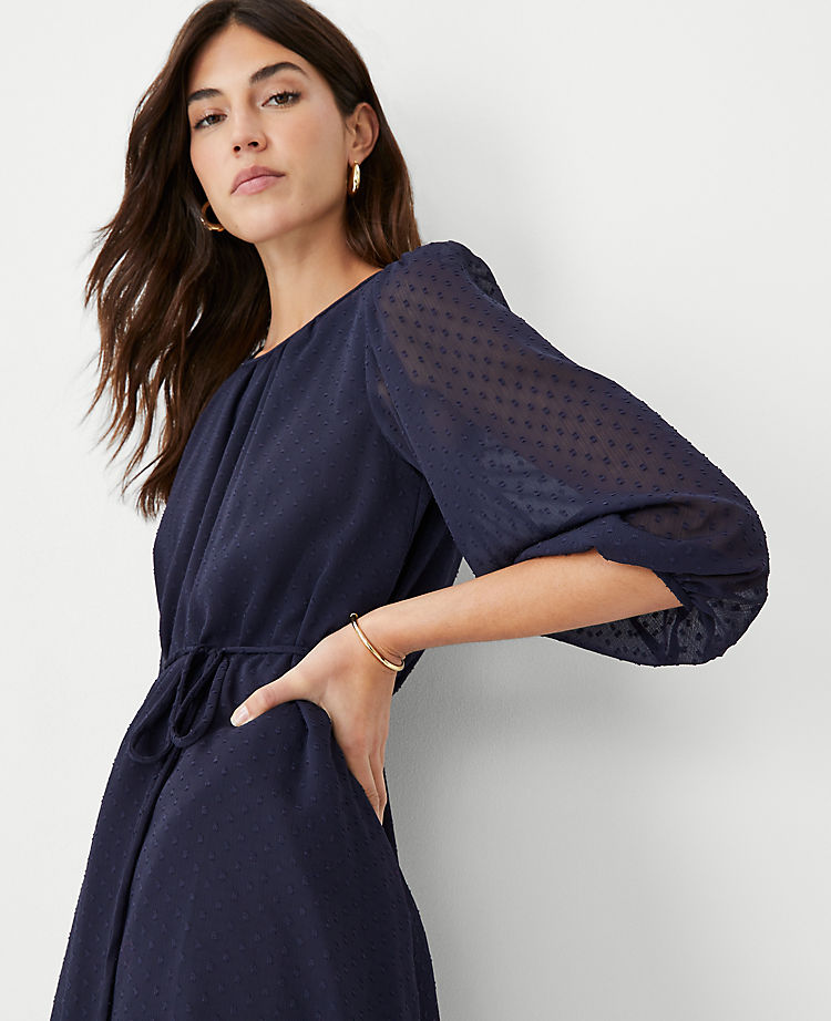 Clip Belted Shift Dress