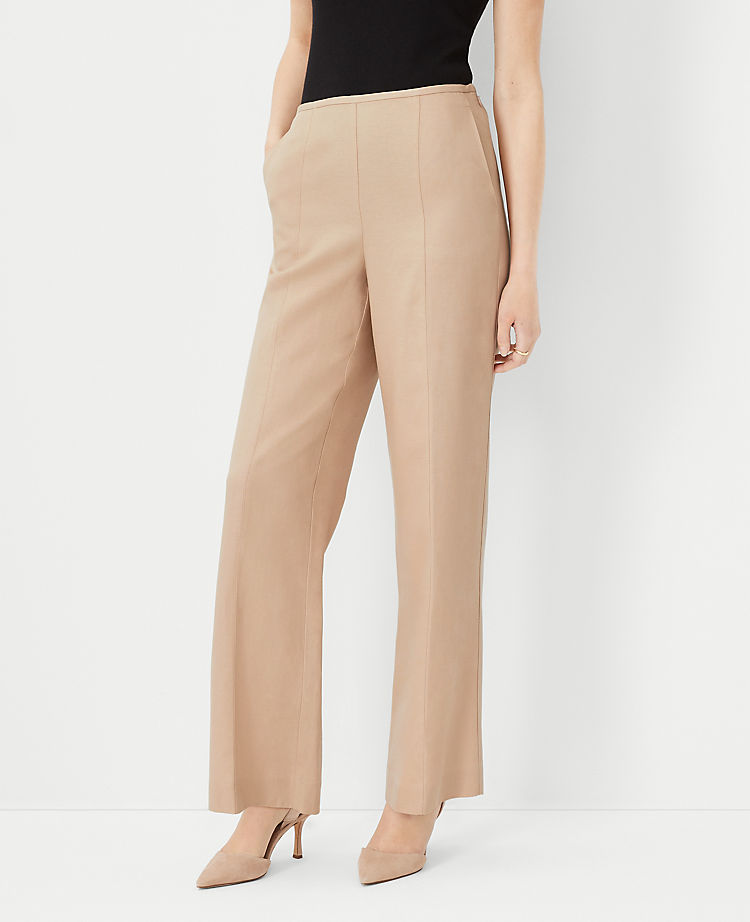 Ann Taylor Outlet |  The Seamed Side Zip Straight Pant - Curvy Fit