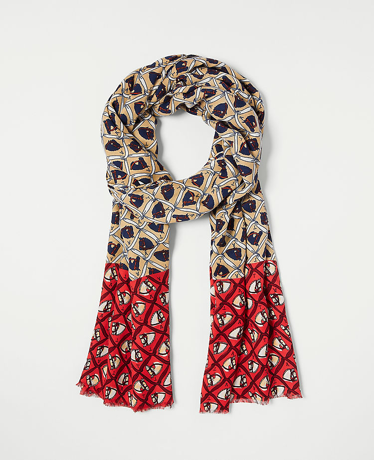 Equestrian Rosette Scarf