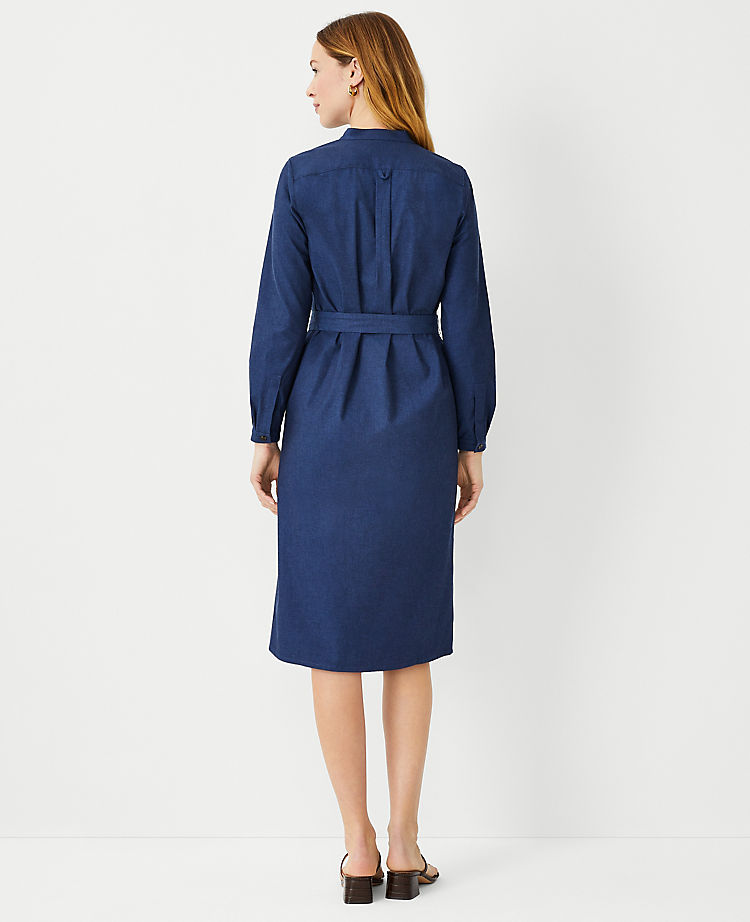 Denim Pocket Shirtdress