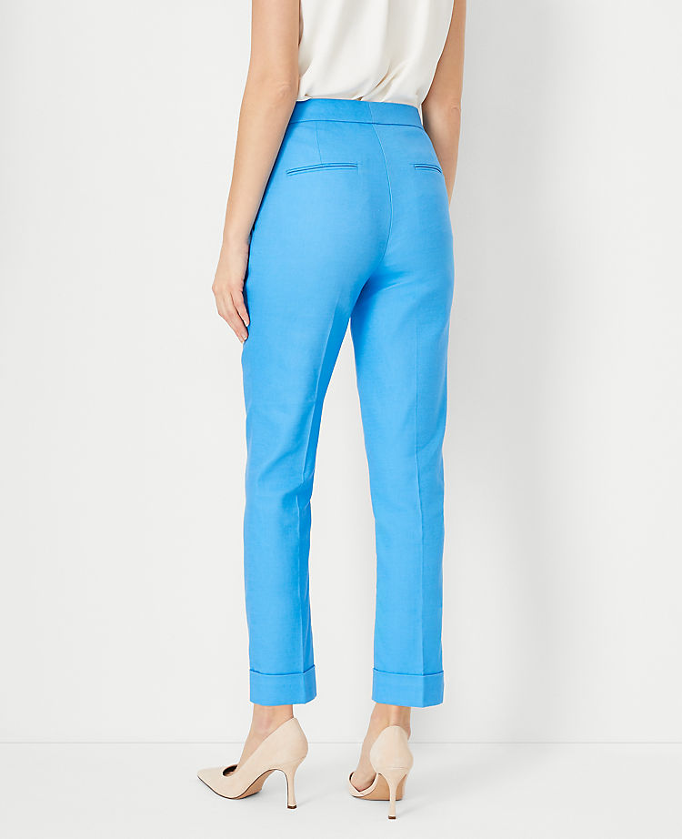The High Rise Eva Ankle Pant in Linen Blend