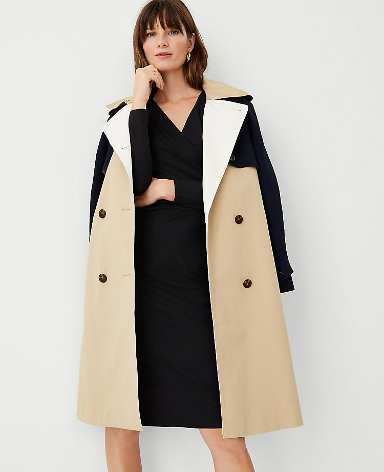 Refined Stretch Wrap Sheath Dress