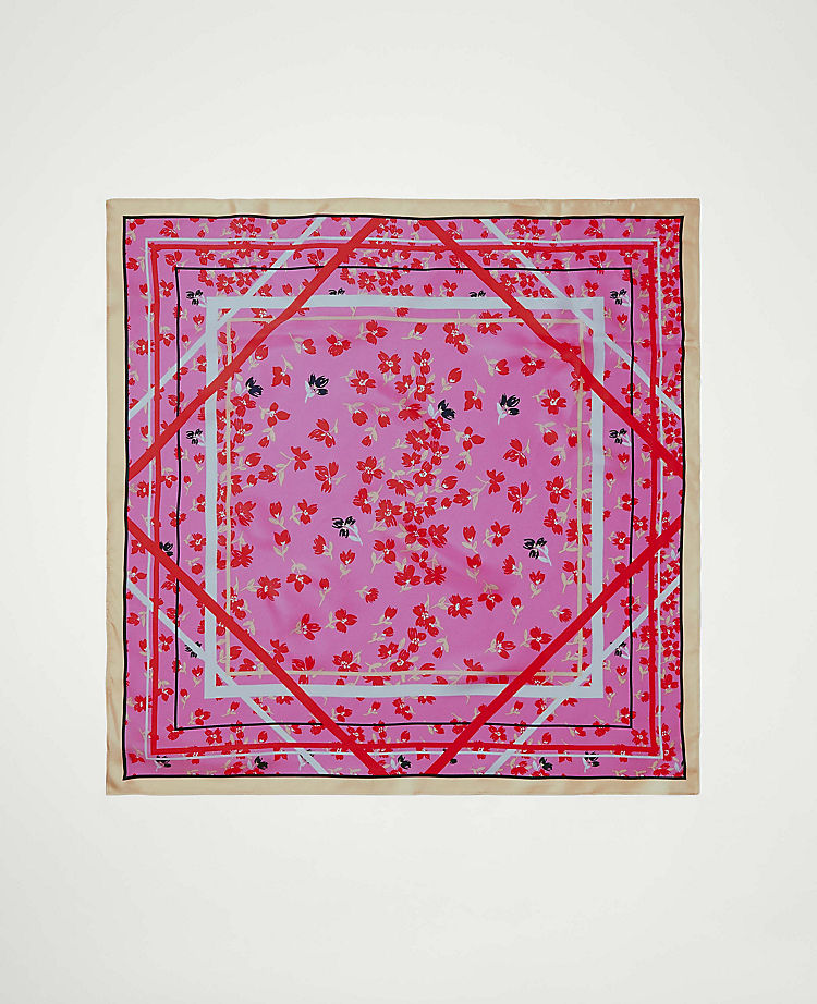 Floral Silk Little Scarf