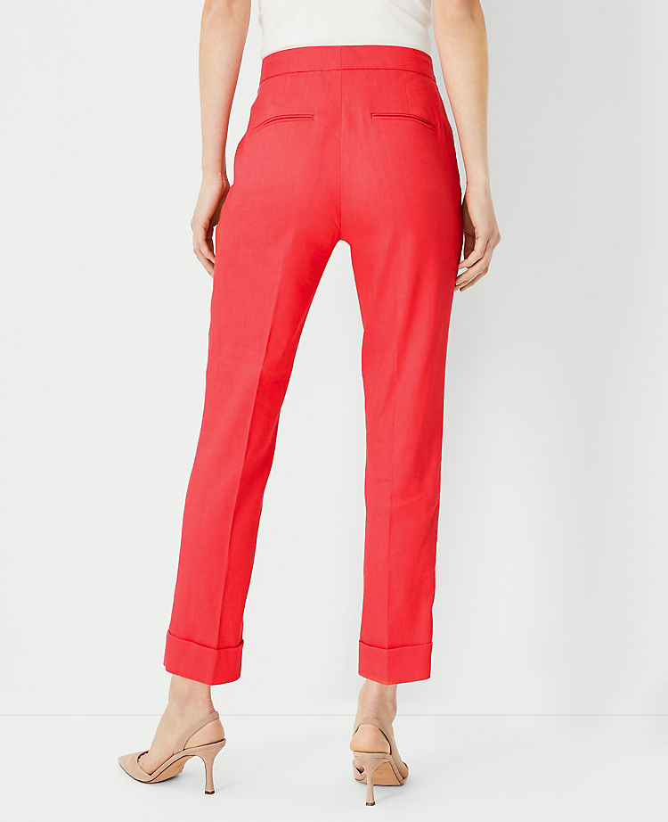 Ann Taylor Outlet |  The High Rise Eva Ankle Pant in Linen Blend
