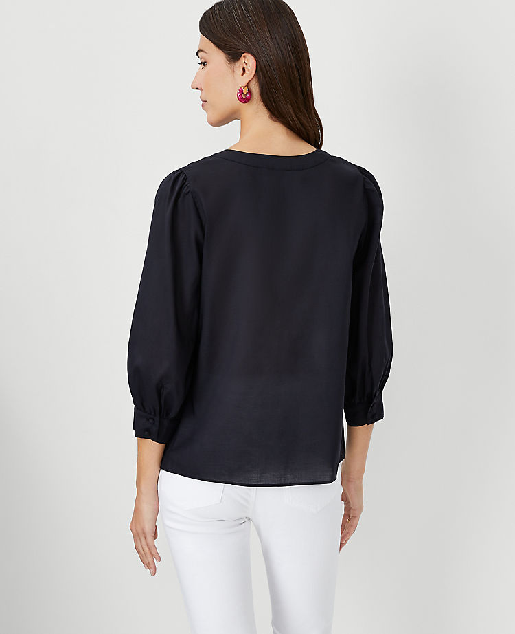 Ann Taylor Outlet |  Split Neck Top