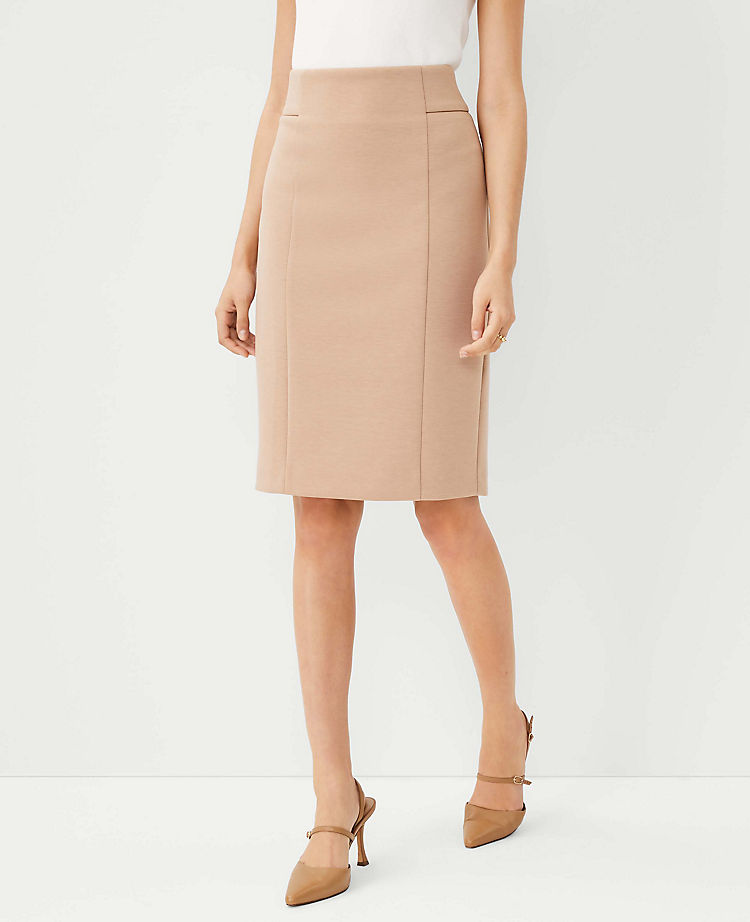 Ann Taylor Outlet |  The High Waist Seamed Pencil Skirt in Double Knit