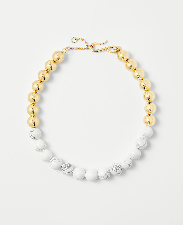 Marbleized Ball Necklace