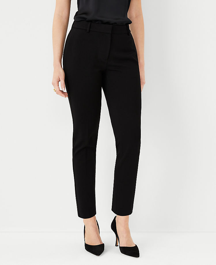 Ann Taylor Outlet |  The Eva Ankle Pant in Knit Twill - Curvy Fit