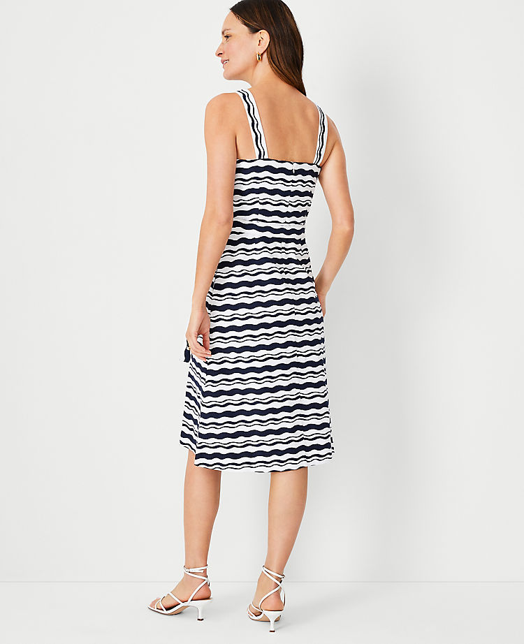 Ann Taylor Outlet |  Wave Strappy Flare Dress